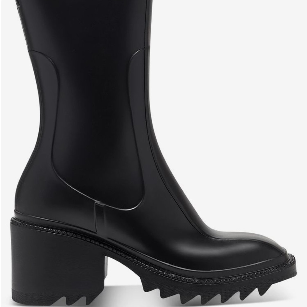 Chloe Dupe Black Rain Boots